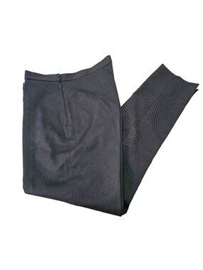 Stockholm Atelier Capri Pants High Rise Split Hem Black Cotton Twill Womens 8